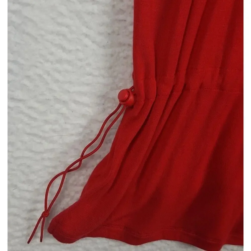 CAbi 6129 Formal Tee Cherry Red Women's Size M Drawstring CL